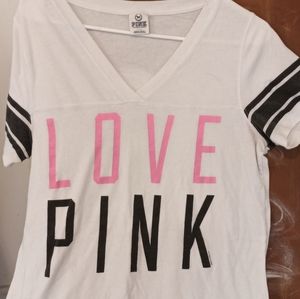 Pink Victoria Secret T shirt